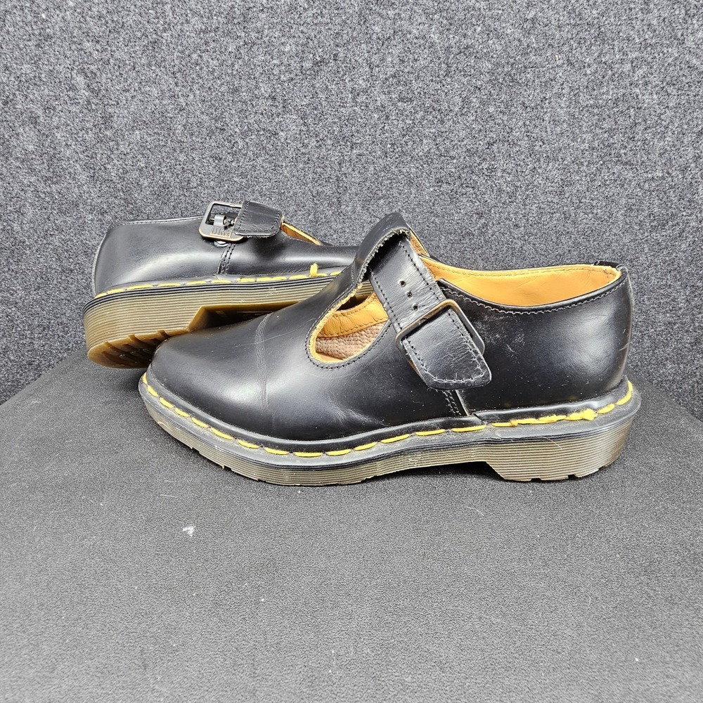 Doc Marten Maryjane Pointed Toe Size 4 Black Made In England
